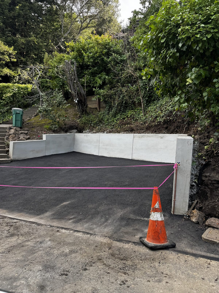 Concrete Planter & Patio Wall